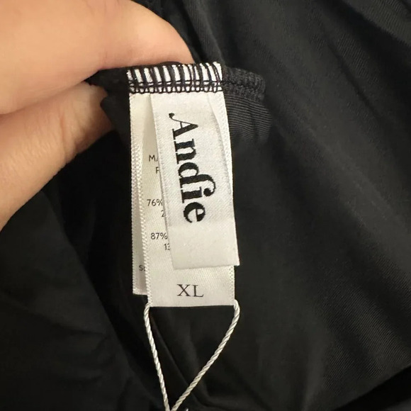 Andie The Rockway One Piece Swimsuit Black Women's Size XL Classic - Picture 5 of 7